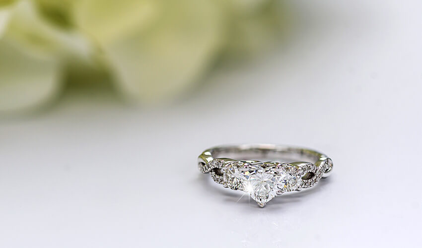 Grown Brilliance Heart Shaped Diamonds