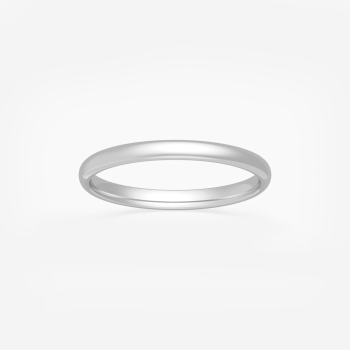 2mm High Polished Classic Wedding Band
