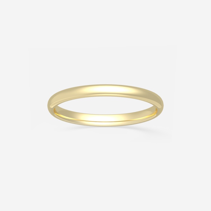 2mm High Polished Classic Wedding Band