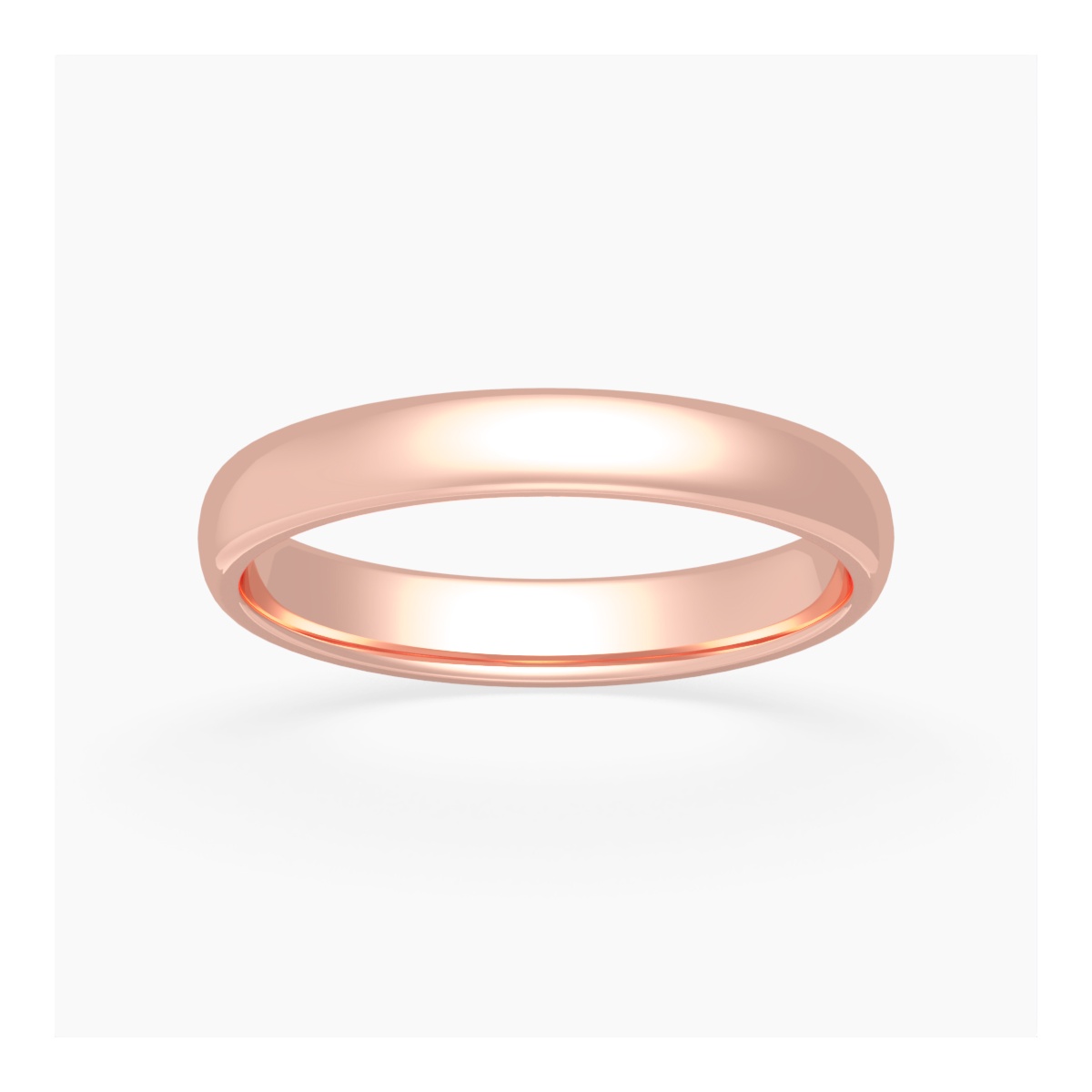 3mm High Polished Classic Wedding Band