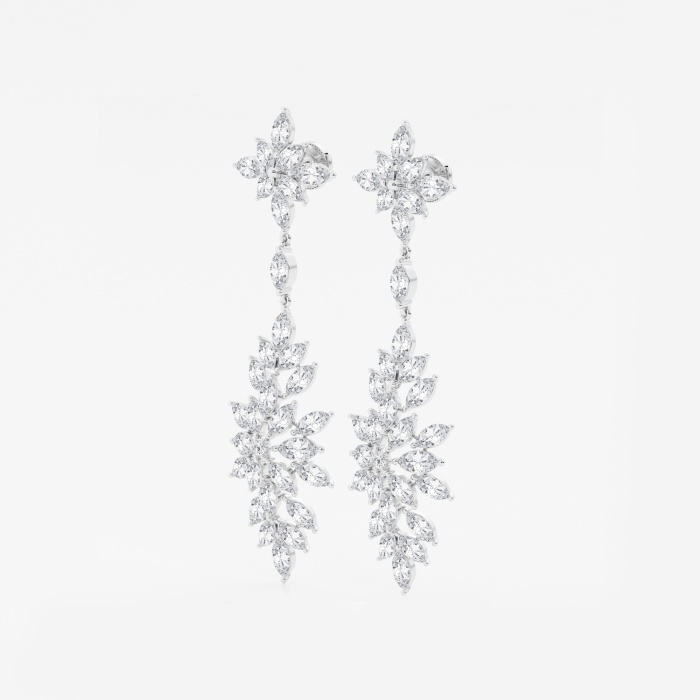 11 3/4 ctw Marquise Lab Grown Diamond Dangle Earrings