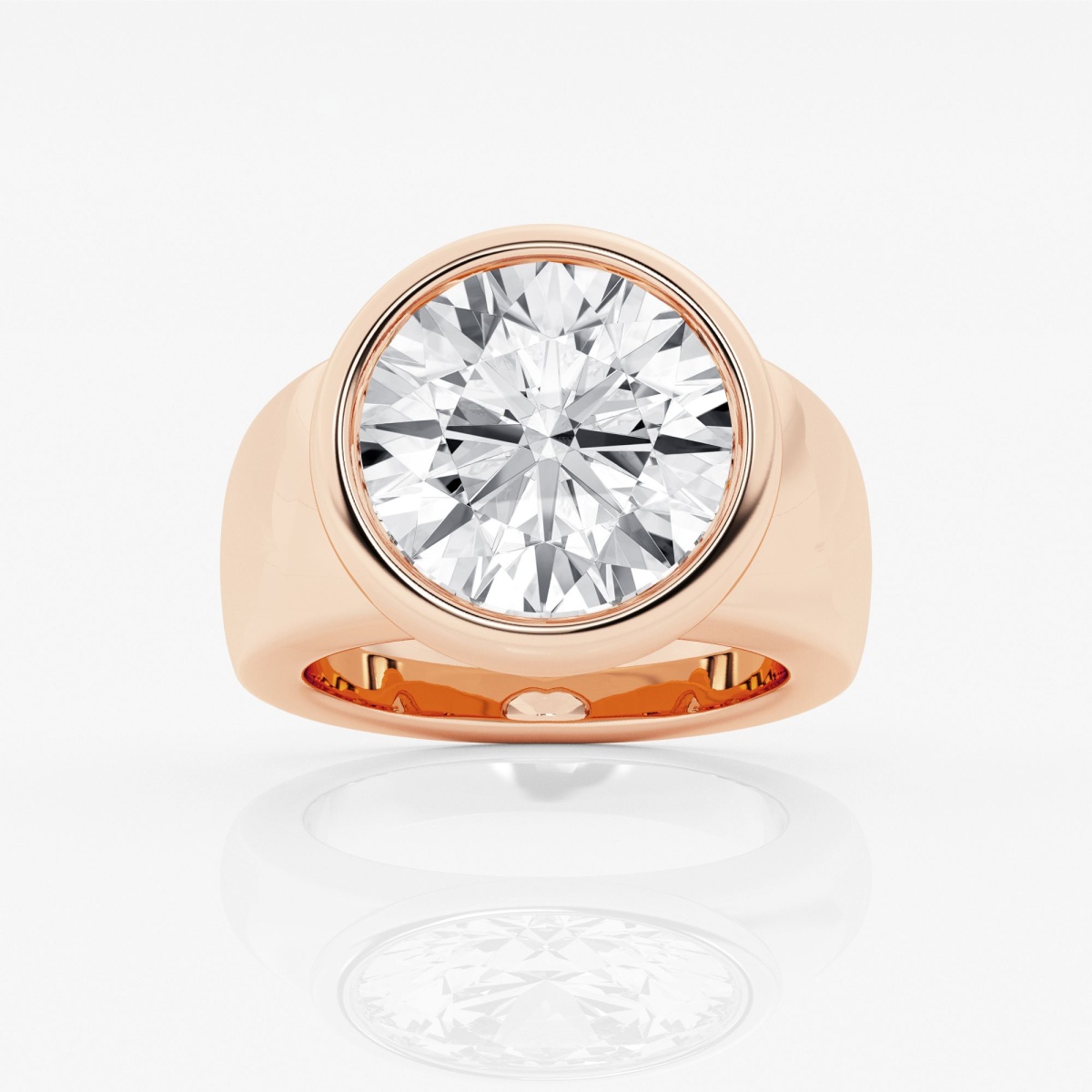 10 ctw Round Lab Grown Diamond Solitaire Engagement Ring