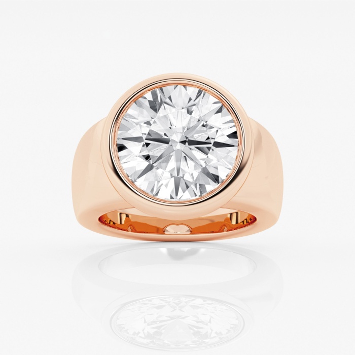 10 ctw Round Lab Grown Diamond Solitaire Engagement Ring