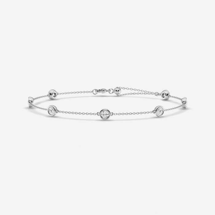 1 3/4 ctw Round Lab Grown Diamond Anklet