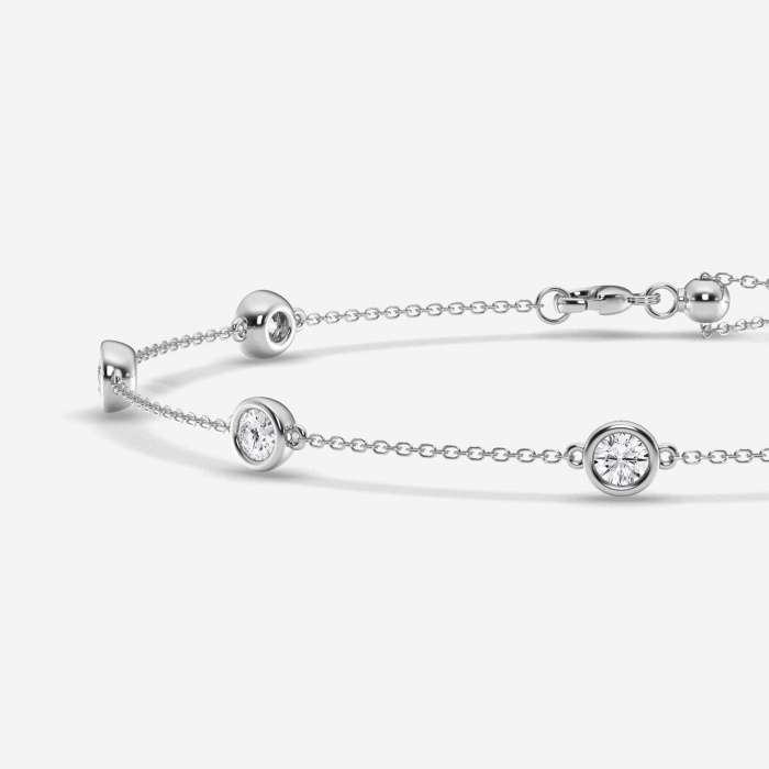 1 3/4 ctw Round Lab Grown Diamond Anklet