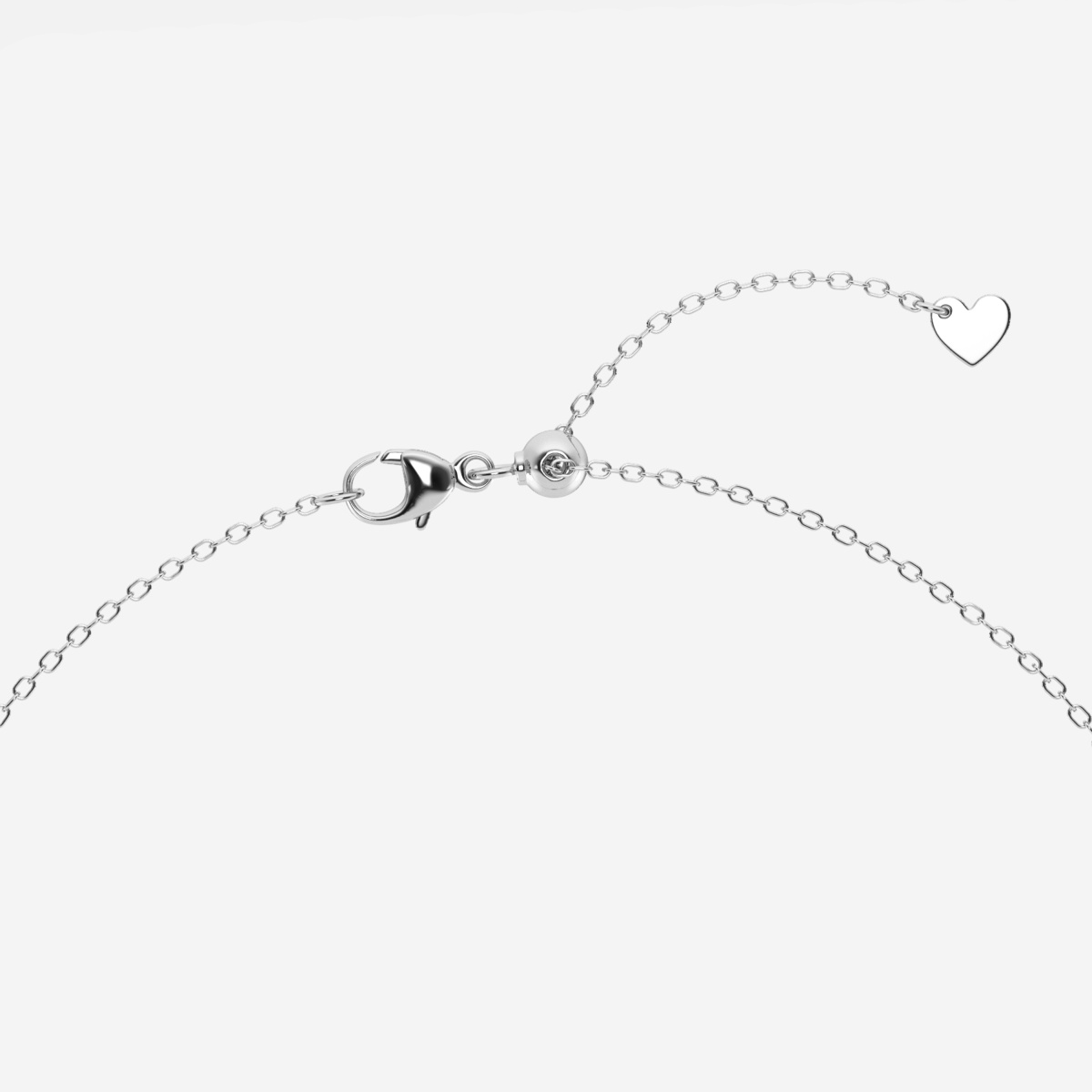Additional Image 2 for  1/2 ctw Round Lab Grown Diamond Evil Eye Anklet