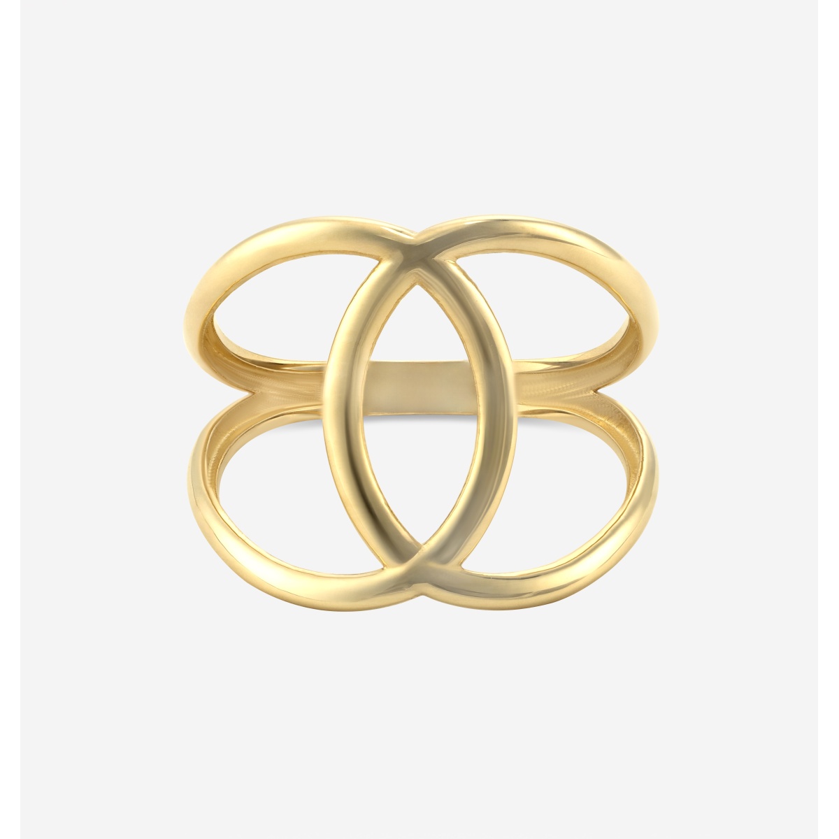 Plain Gold Infinity Knot Fashion Ring