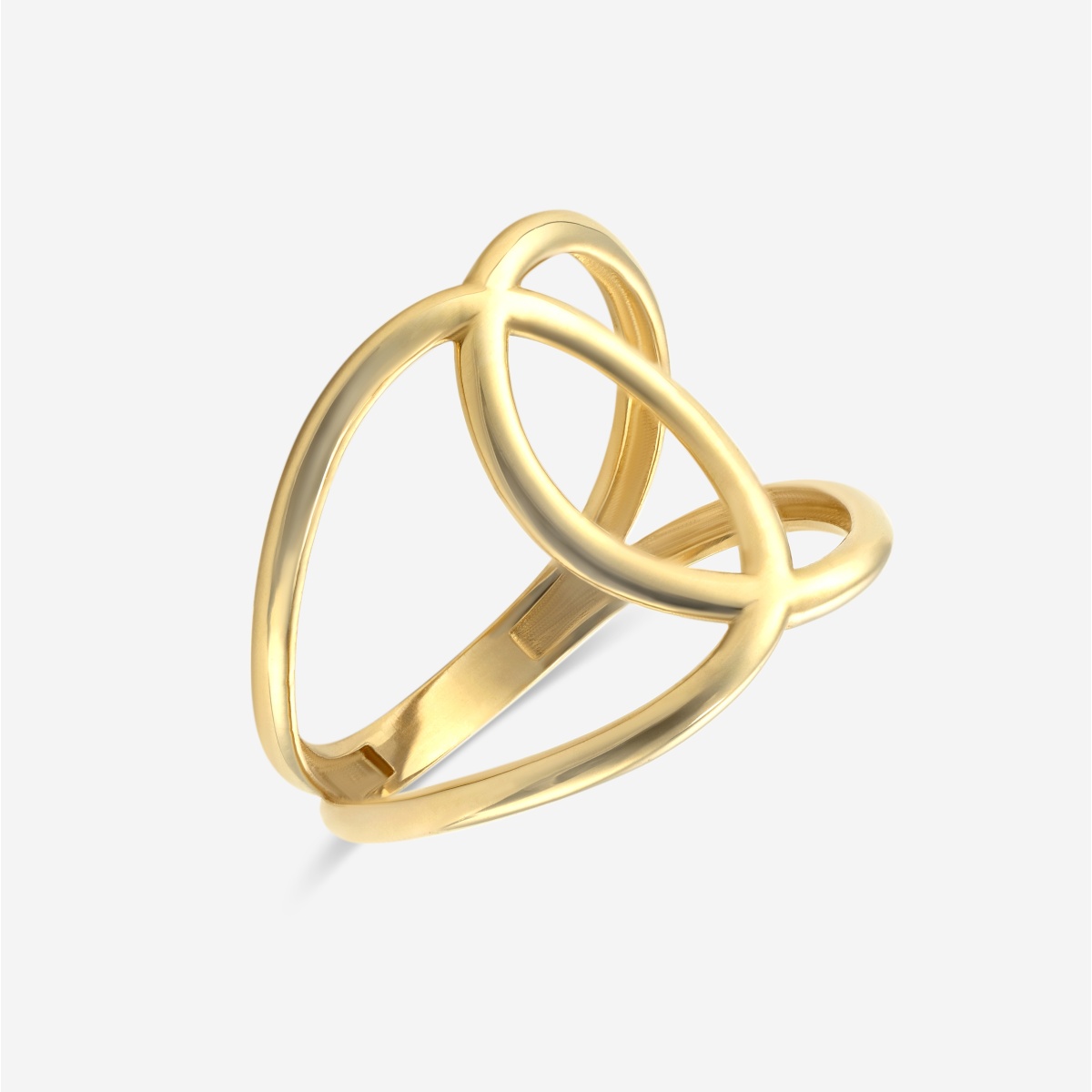 Additional Image 1 for  Plain Gold Infinity Knot Fashion Ring