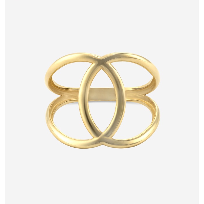 Plain Gold Infinity Knot Fashion Ring