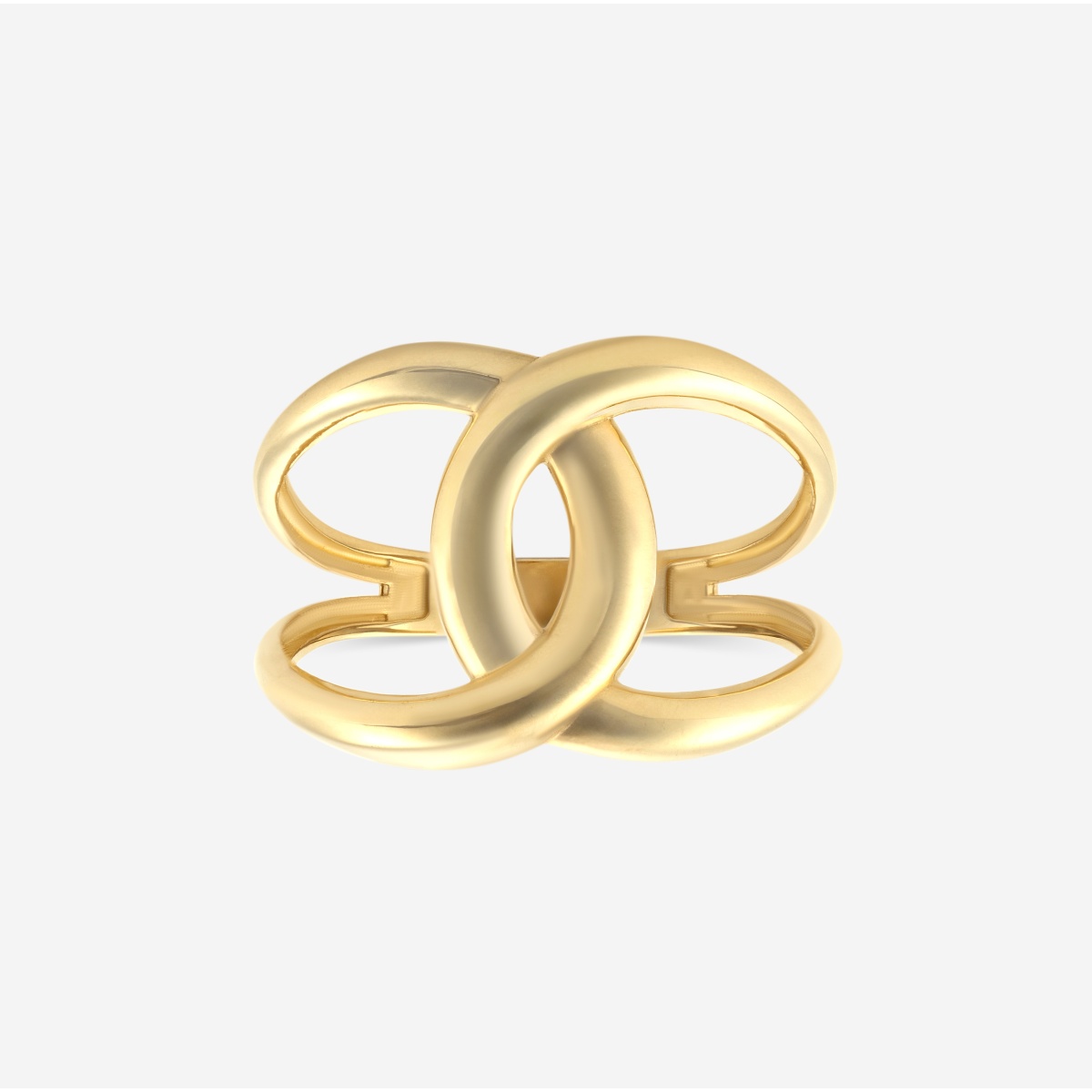 Plain Gold Infinity Knot Fashion Ring