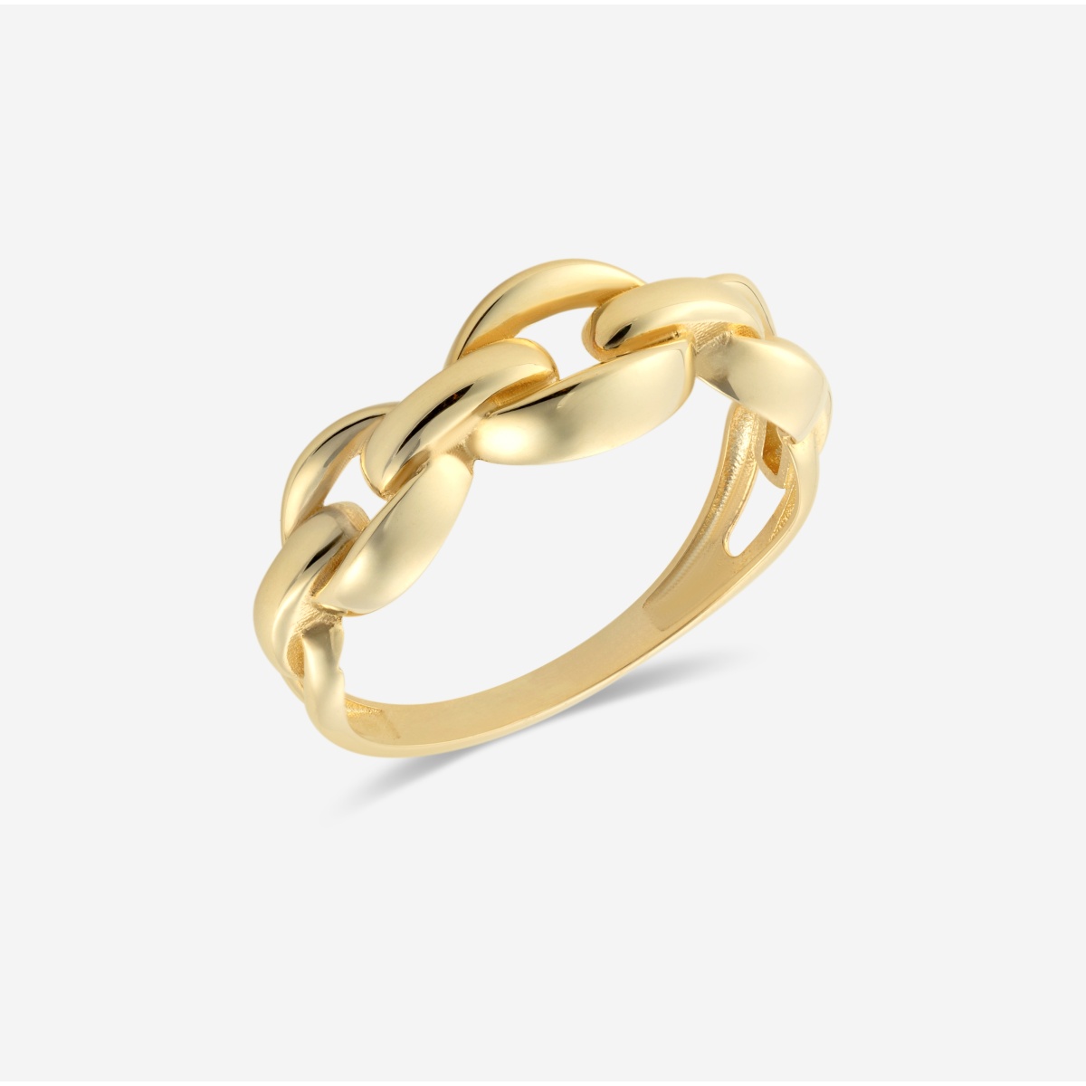 Additional Image 1 for  Plain Gold Chain Link Fashion Ring