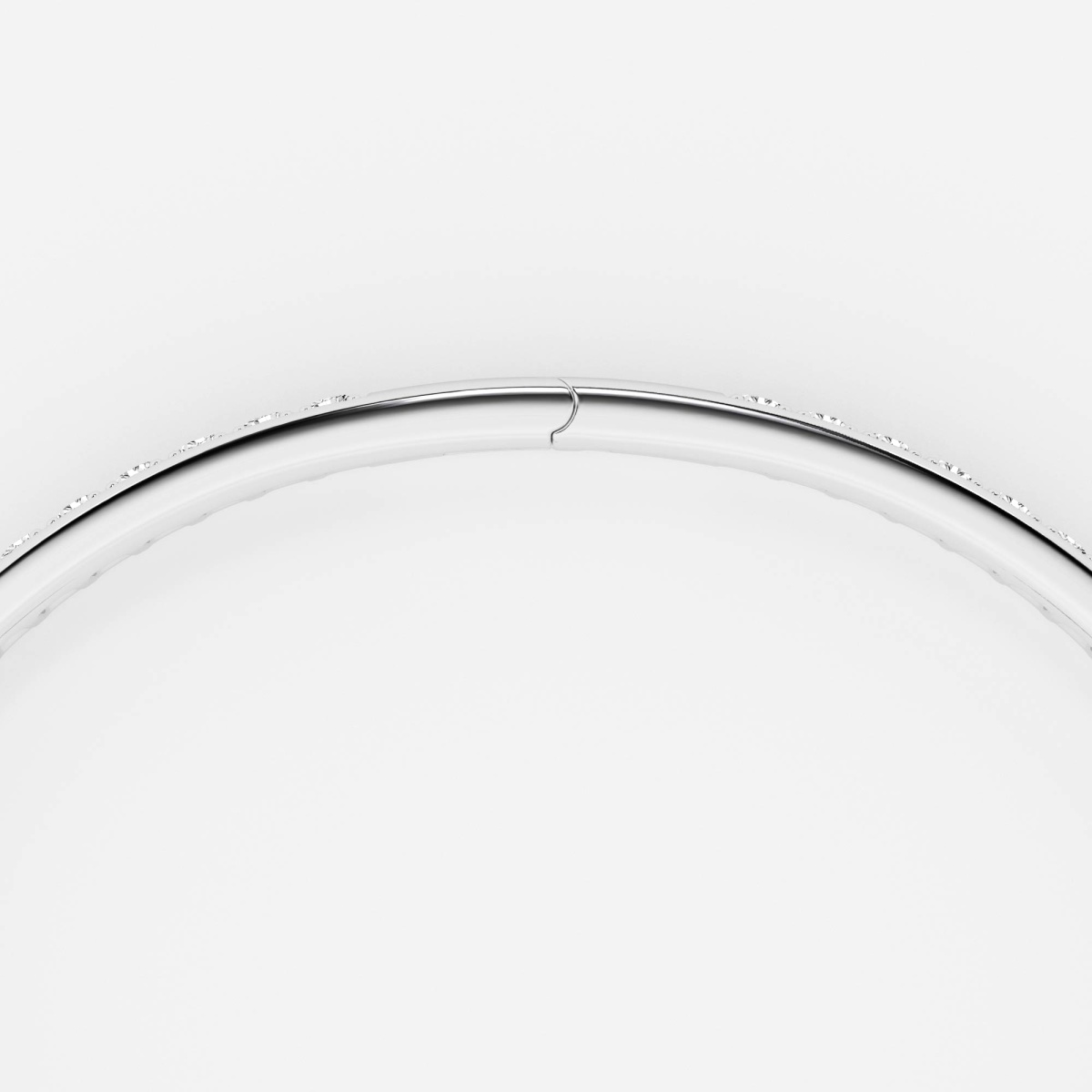 Additional Image 2 for  6 2/5 ctw Pear Lab Grown Diamond Hinged Open Pave Bangle Bracelet