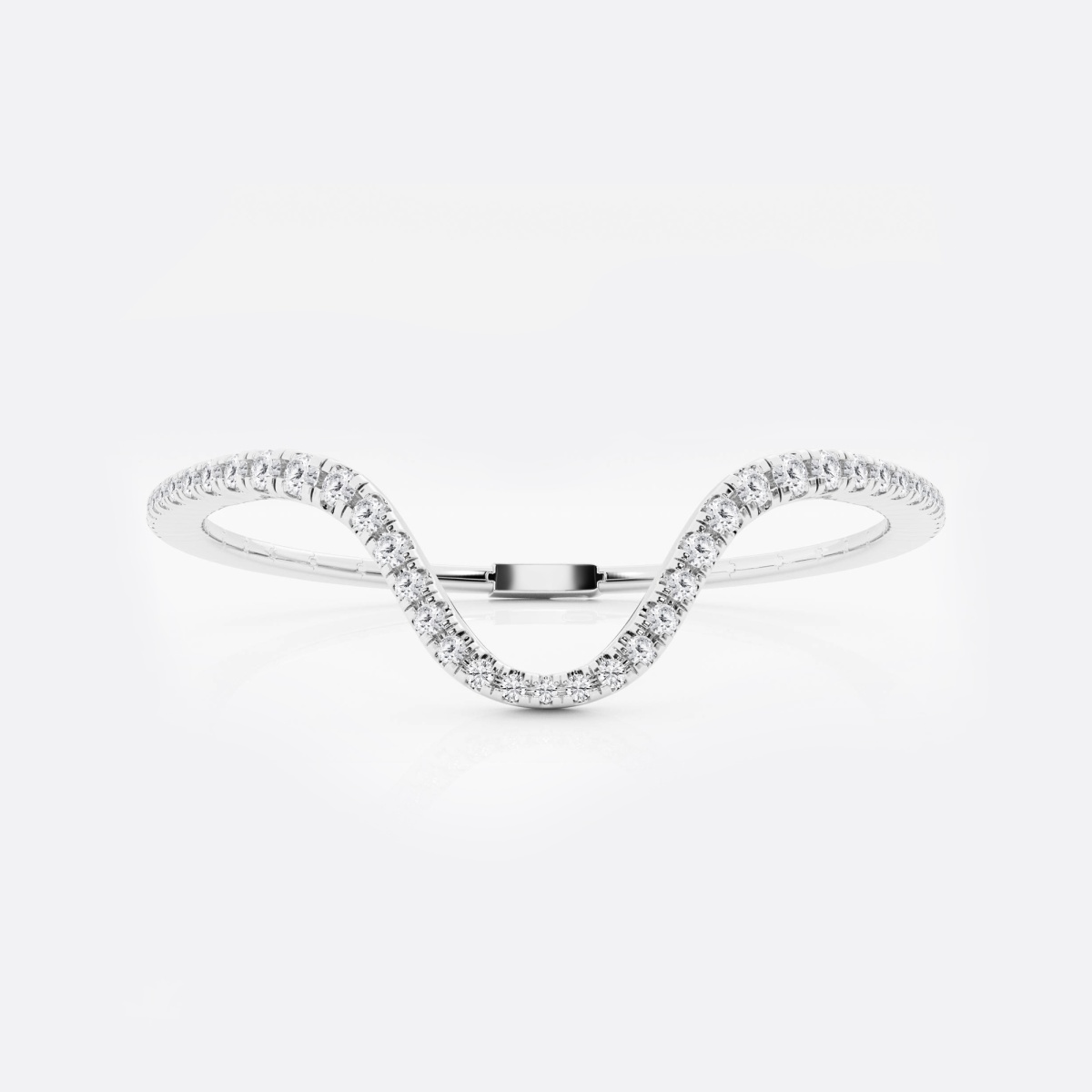 1 7/8 ctw Curve River Bangle Bracelet