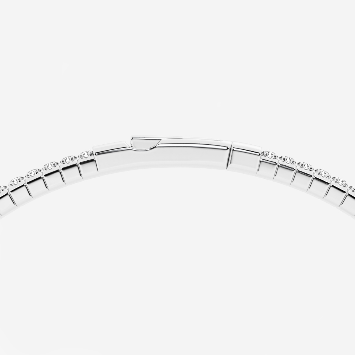 Additional Image 2 for  2 ctw Round Lab Grown Diamond Flex Bangle Bracelet - 7 Inches