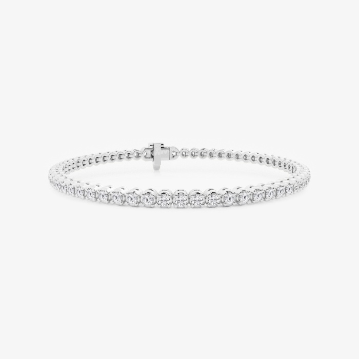 2 ctw Round Lab Grown Diamond Four-Prong Tennis Bracelet - 7 Inches