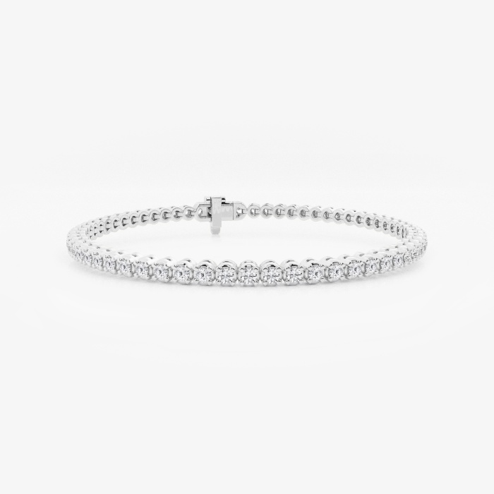 2 ctw Round Lab Grown Diamond Four-Prong Tennis Bracelet - 6.25 Inches