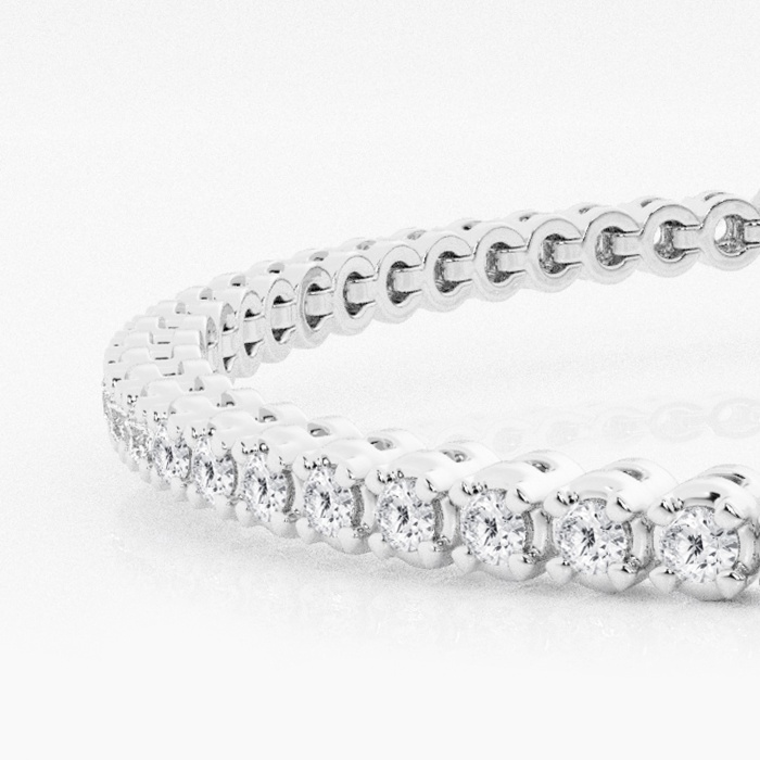 2 ctw Round Lab Grown Diamond Four-Prong Tennis Bracelet - 7 Inches