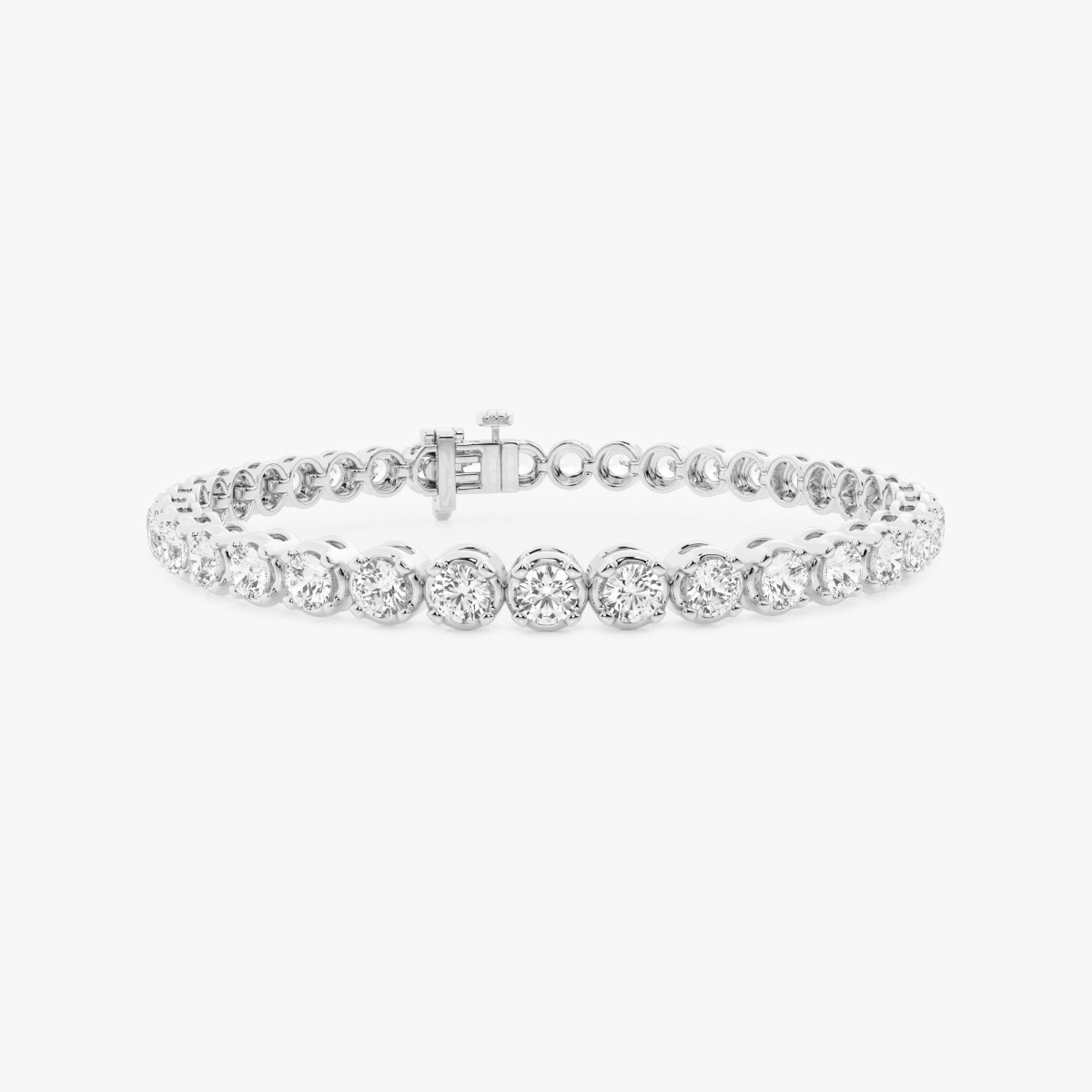 7 ctw Round Lab Grown Diamond Four-Prong Tennis Bracelet - 7 Inches