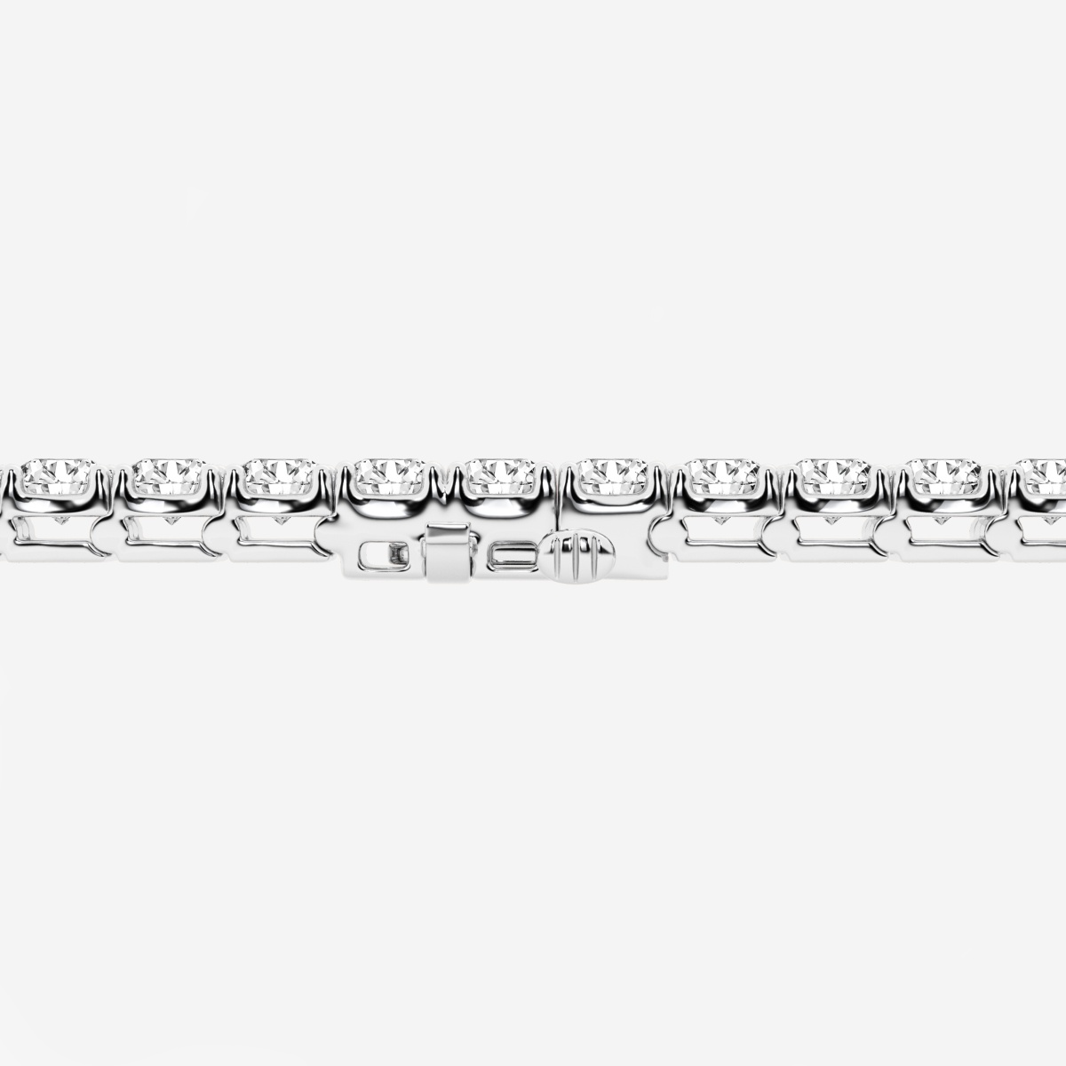 Additional Image 2 for  12 ctw Round Lab Grown Diamond Four-Prong Tennis Bracelet - 7.5 Inches