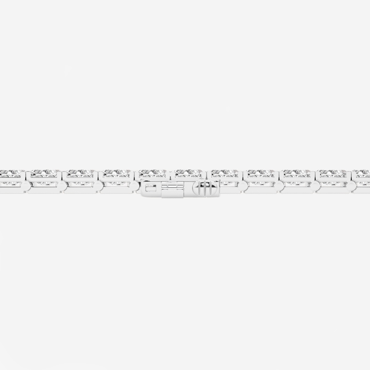 Additional Image 2 for  9 3/4 ctw Radiant Lab Grown Diamond East-West Tennis Bracelet - 7 Inches