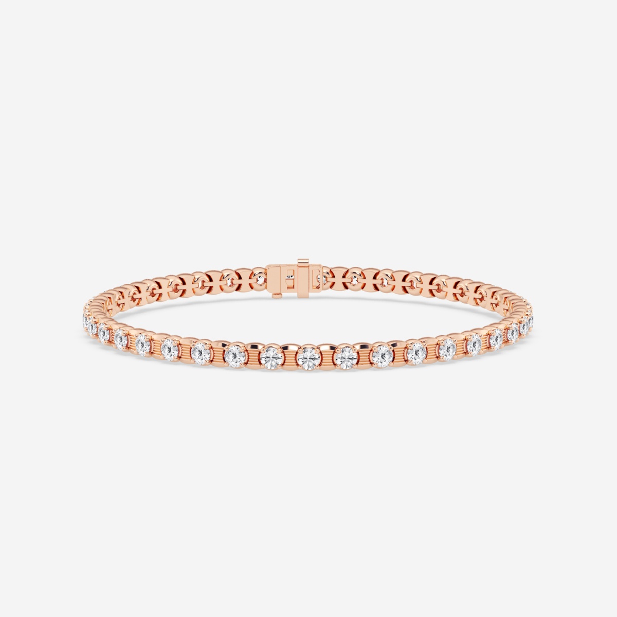 7 ctw Round Lab Grown Diamond Tennis Bracelet - 8.5 Inches
