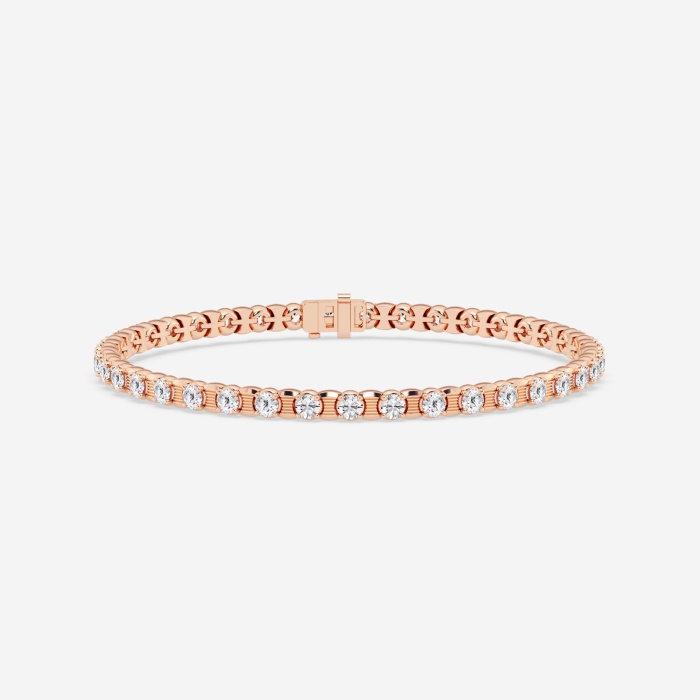 7 ctw Round Lab Grown Diamond Tennis Bracelet - 8.5 Inches