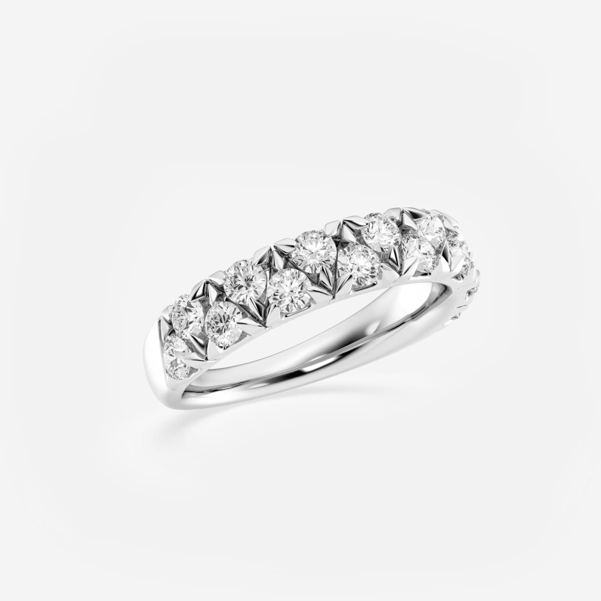 Additional Image 1 for  1 ctw Round Lab Grown Diamond Alternating Fashion Band