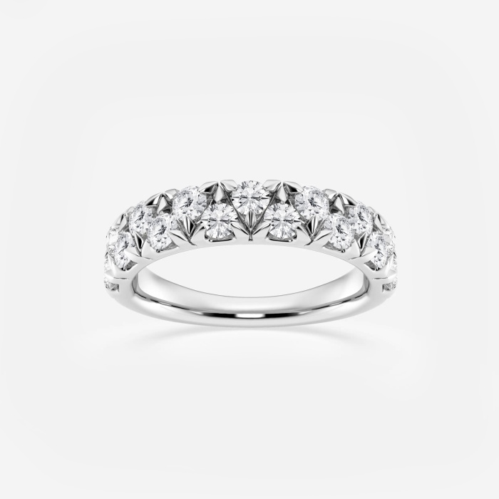 1 ctw Round Lab Grown Diamond Alternating Fashion Band