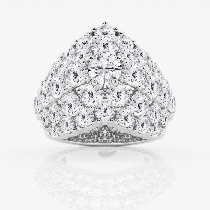 8 1/2 ctw Round Lab Grown Diamond Elongated Fashion Band