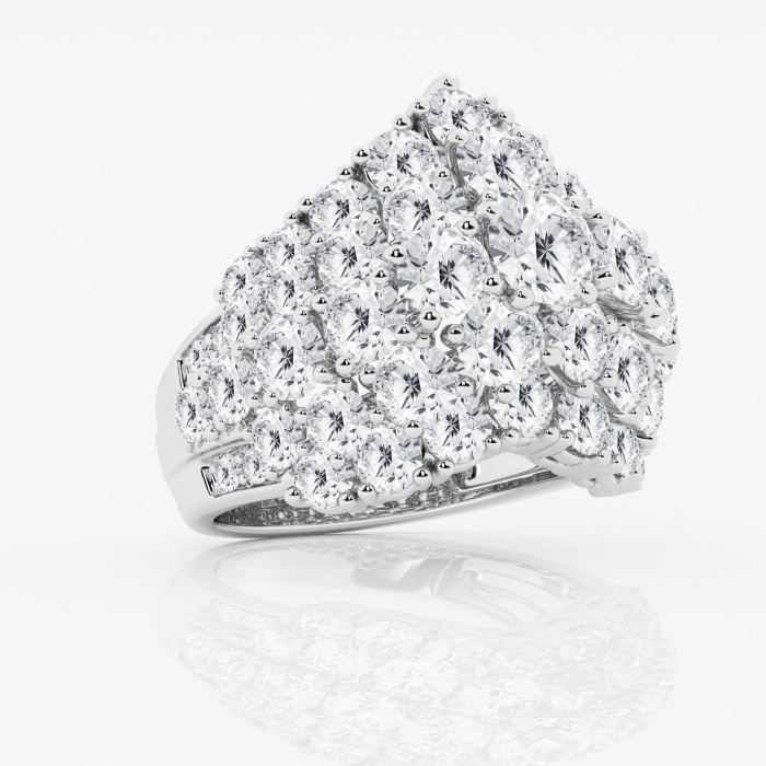 8 1/2 ctw Round Lab Grown Diamond Elongated Fashion Band