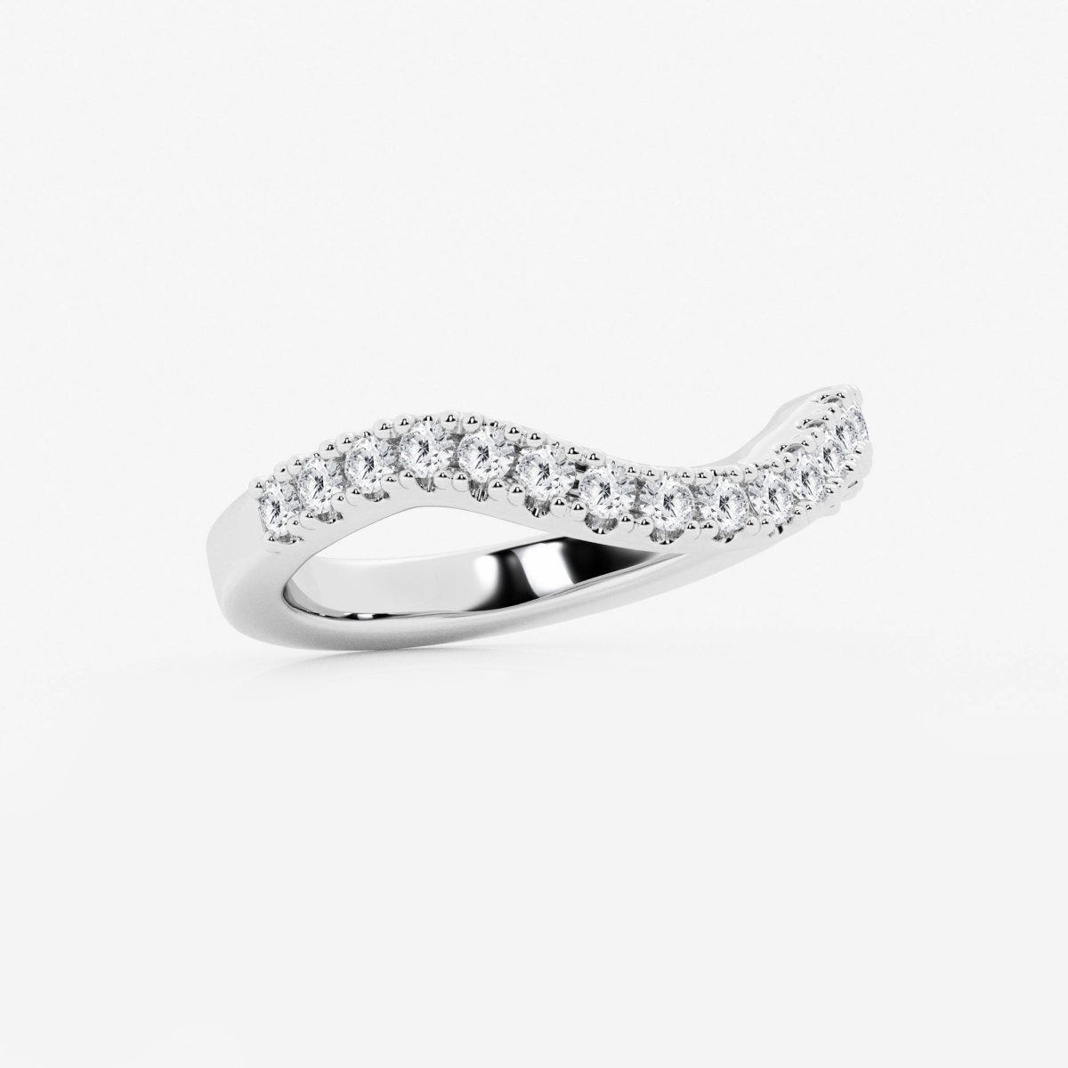 Additional Image 1 for  2/5 ctw Round Lab Grown Diamond Prong Set Wedding Band
