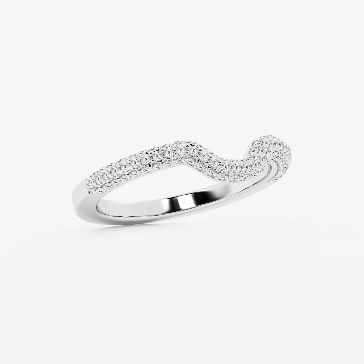 Additional Image 1 for  2/5 ctw Round Lab Grown Diamond Prong Set Wedding Band