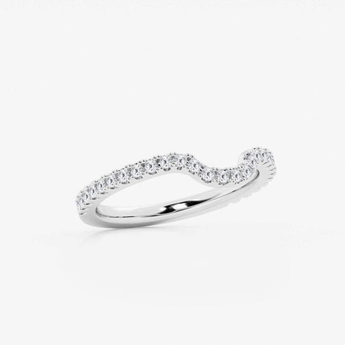 1/3 ctw Round Lab Grown Diamond Prong Set Wedding Band