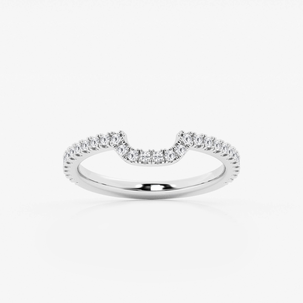 1/4 ctw Round Lab Grown Diamond Prong Set Wedding Band