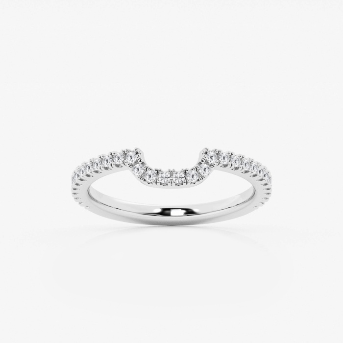 1/4 ctw Round Lab Grown Diamond Prong Set Wedding Band