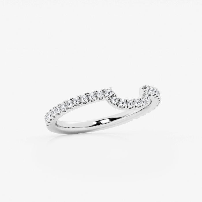 1/4 ctw Round Lab Grown Diamond Prong Set Wedding Band