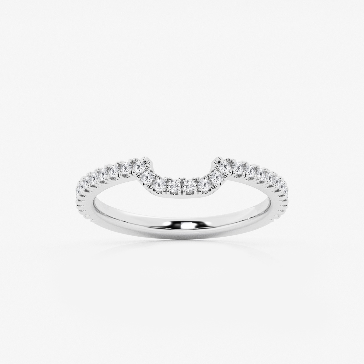 1/4 ctw Round Lab Grown Diamond Prong Set Wedding Band