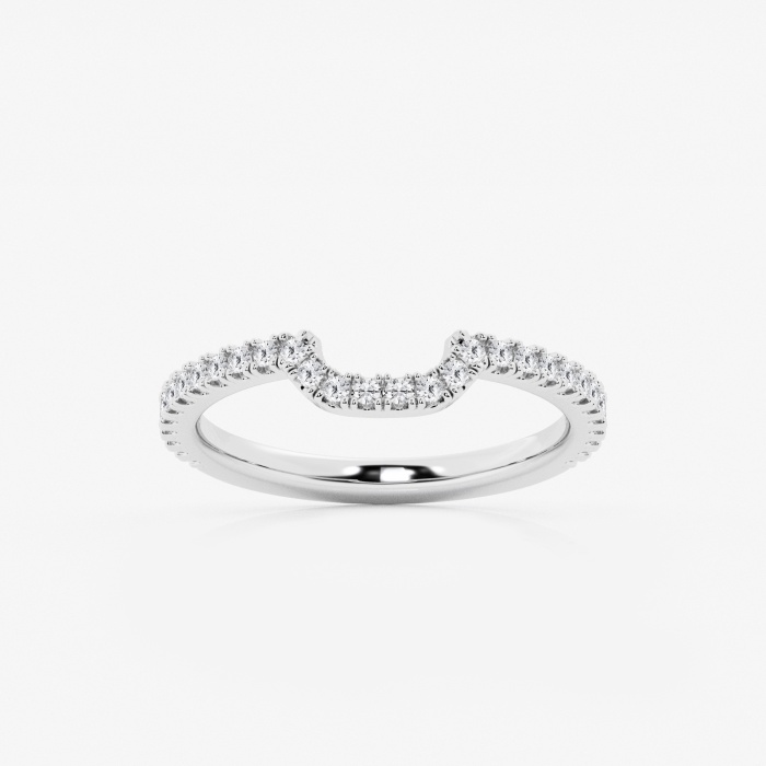 1/4 ctw Round Lab Grown Diamond Prong Set Wedding Band
