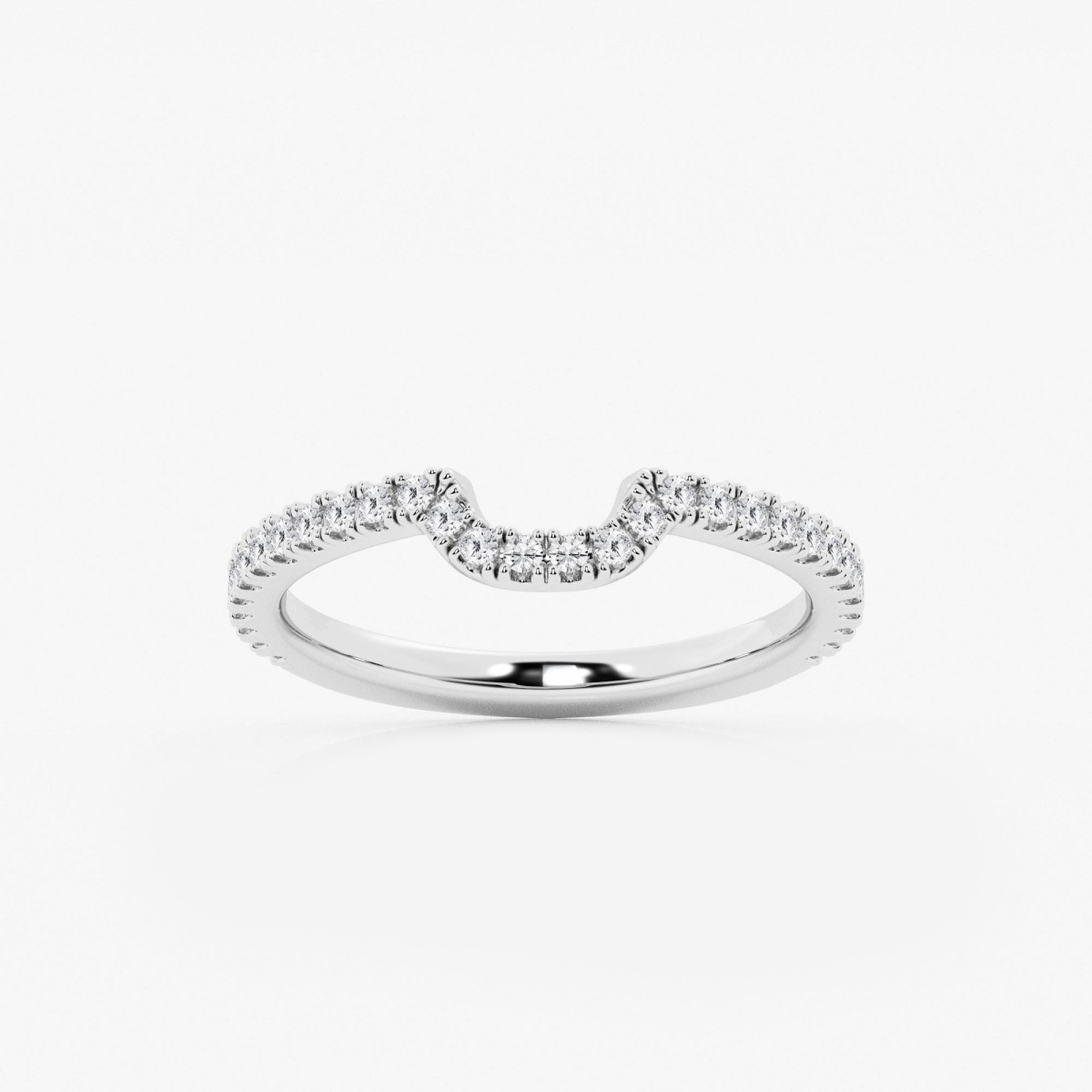 1/4 ctw Round Lab Grown Diamond Prong Set Wedding Band