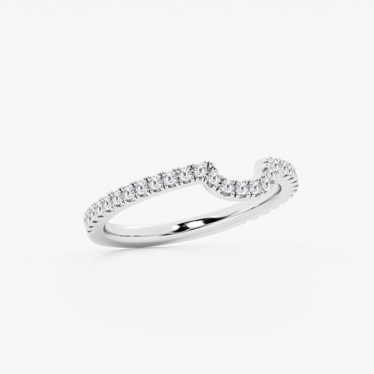 Additional Image 1 for  1/4 ctw Round Lab Grown Diamond Prong Set Wedding Band