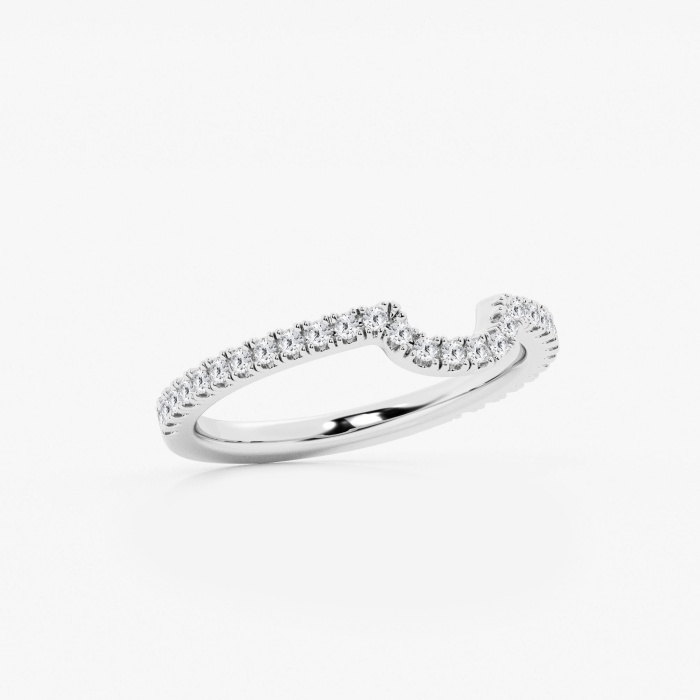 1/4 ctw Round Lab Grown Diamond Prong Set Wedding Band