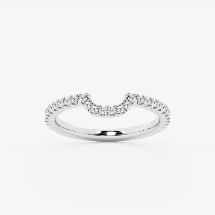 1/4 ctw Round Lab Grown Diamond Prong Set Wedding Band