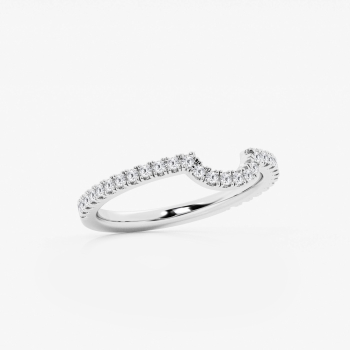 1/4 ctw Round Lab Grown Diamond Prong Set Wedding Band