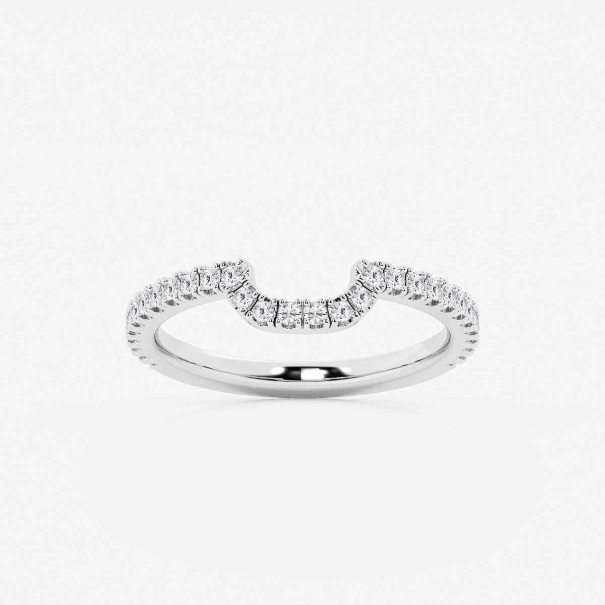 1/4 ctw Round Lab Grown Diamond Prong Set Wedding Band