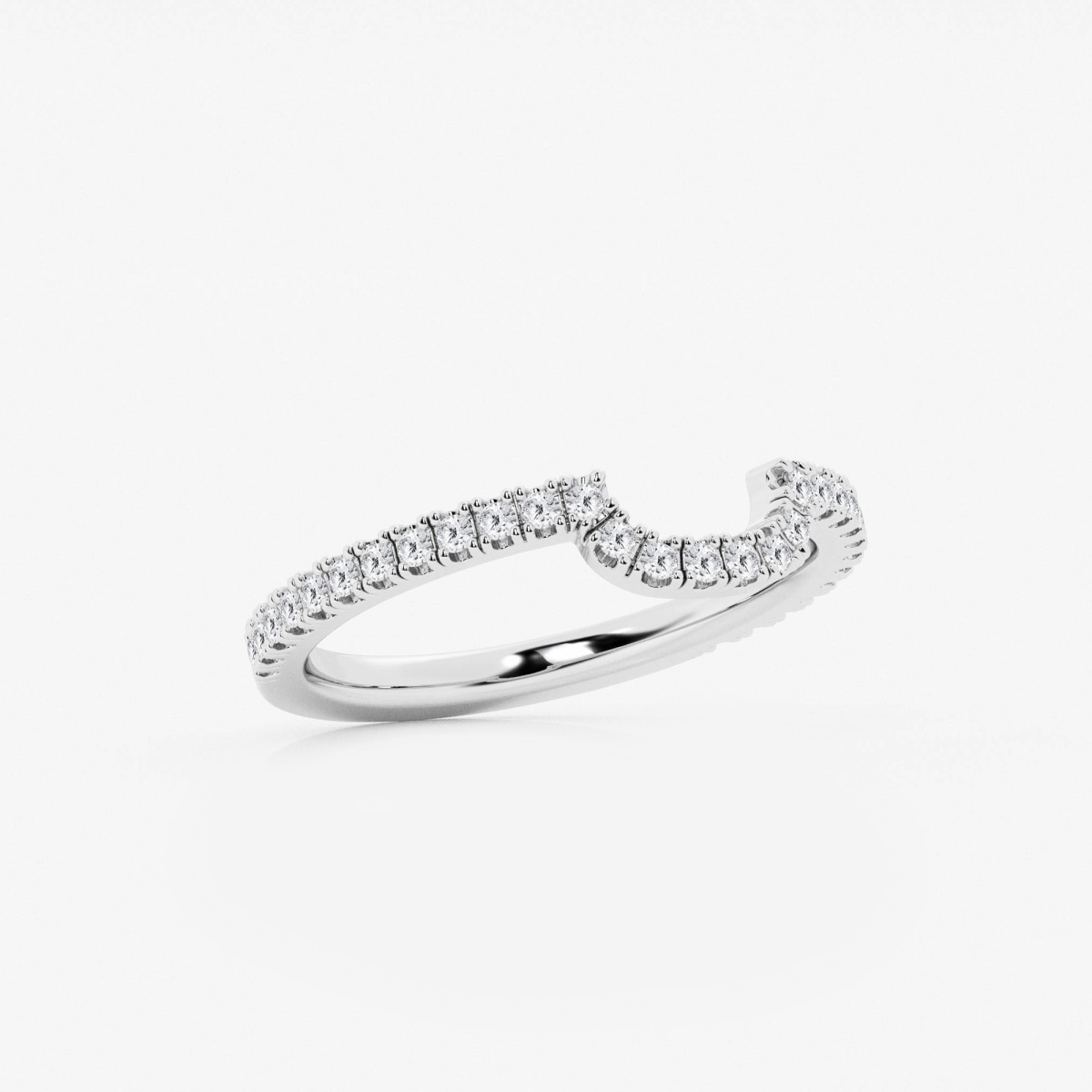 Additional Image 1 for  1/4 ctw Round Lab Grown Diamond Prong Set Wedding Band