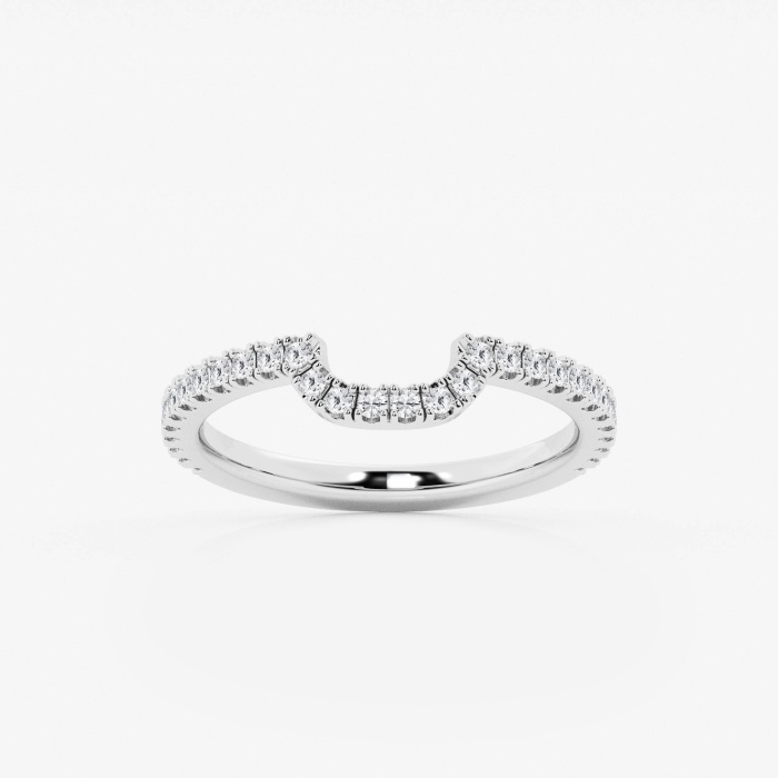 1/4 ctw Round Lab Grown Diamond Prong Set Wedding Band