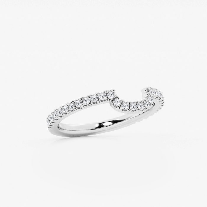 1/4 ctw Round Lab Grown Diamond Prong Set Wedding Band