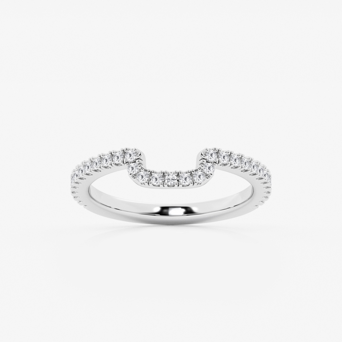 1/3 ctw Round Lab Grown Diamond Prong Set Wedding Band