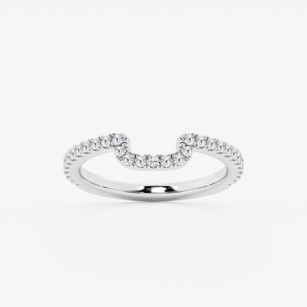 1/3 ctw Round Lab Grown Diamond Prong Set Wedding Band