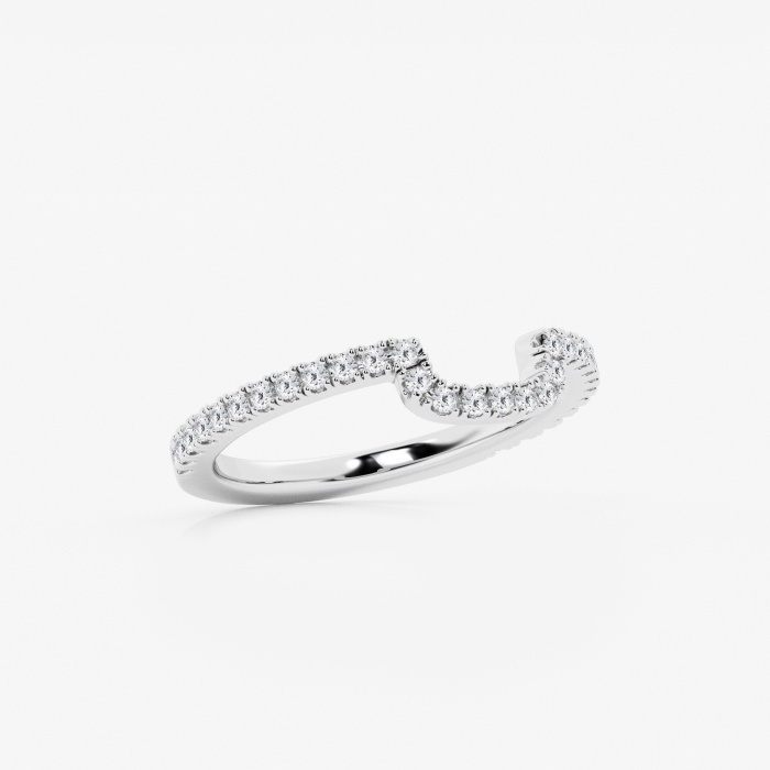 1/3 ctw Round Lab Grown Diamond Prong Set Wedding Band